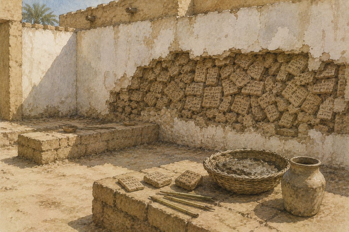 Sumerian literature survived as homework
