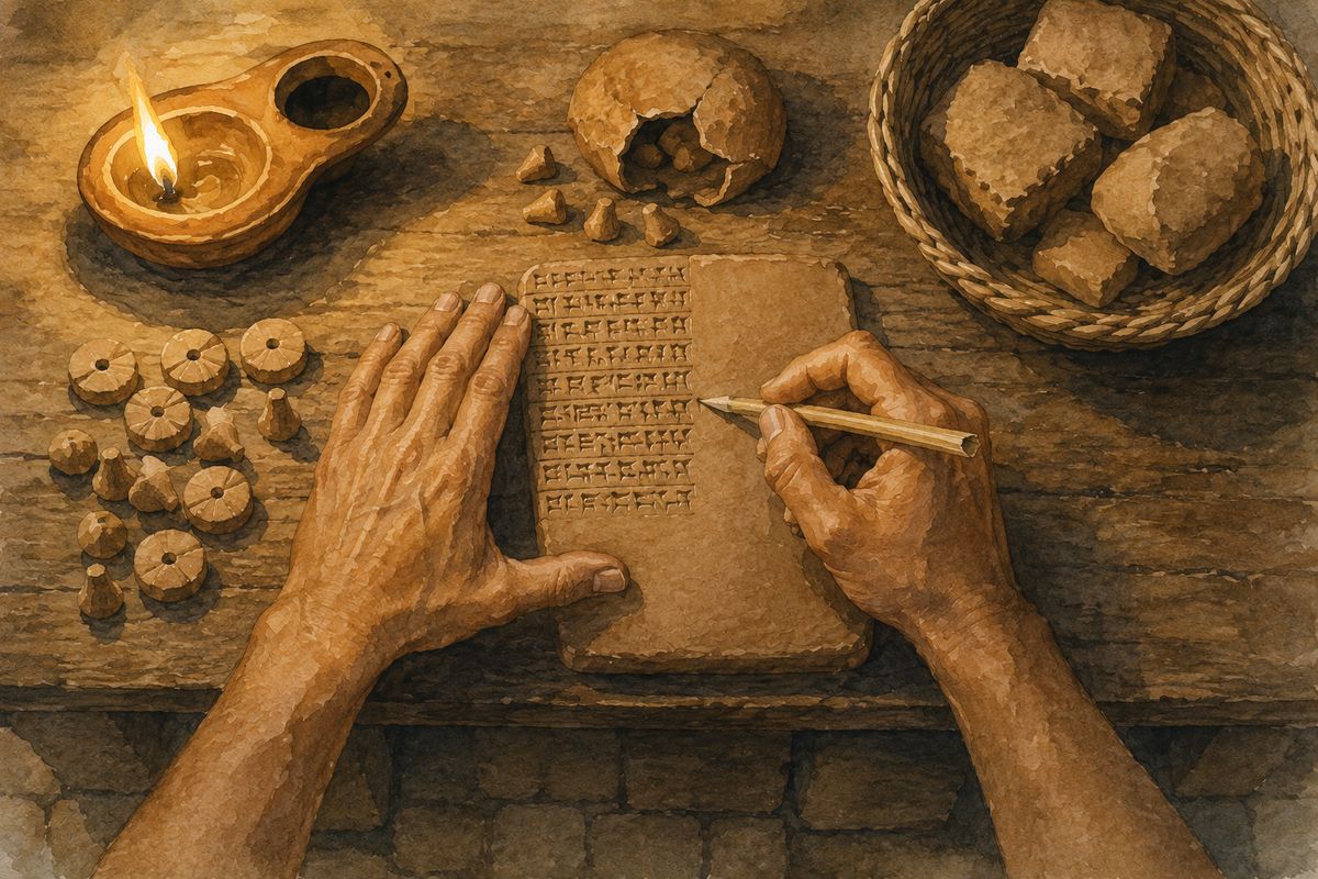 Write your name in clay